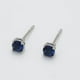 thumbnail image 5 of Finos Aretes Broqueles Con Zafiros 4 Mm Oro Blanco 18k Lam blanco Unitalla, 5 of 7