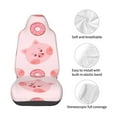 thumbnail image 4 of Wukai Pigs Head And Donuts Full Set Car Seat Covers with Soft Padding Universal Auto Front Seats Protector and Cushion Mat, 4 of 5