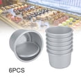 thumbnail image 3 of Chendee Diy 2'' Mini Cake Pan Removable Bottom Pudding For Mold Baking Bakeware Uk,10Pcs, 3 of 9
