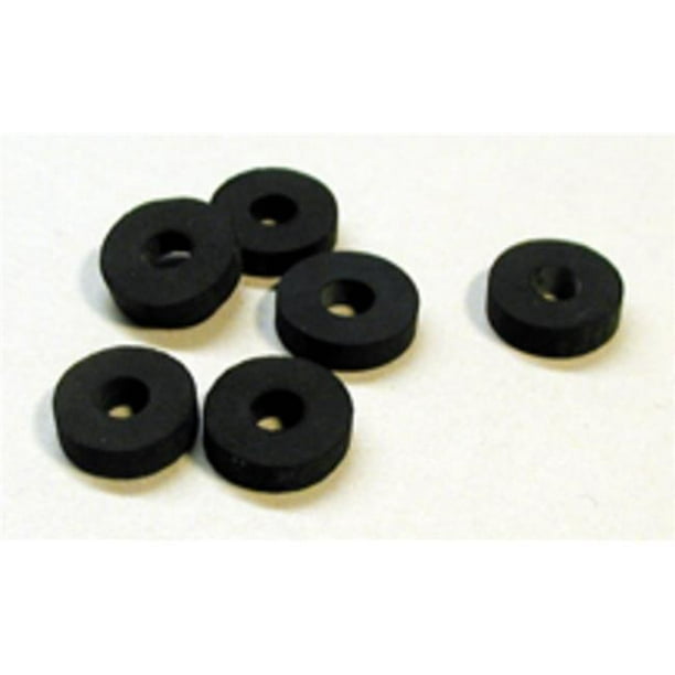 LDR 5005106 Flat Bibb Faucet Washers, 3/8L 11/16", 6 Piece