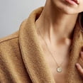 thumbnail image 3 of Delicado collar de gargantilla en capas, collar con colgante chapado en oro galvanizado, collar con disco de barra multicapa, collares de gargantilla en capas ajustables para mujeres, 3 of 3