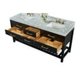 thumbnail image 6 of Ancerre Designs Elizabeth 72" Wood Bathroom Vanity Set in Black Onyx, 6 of 6