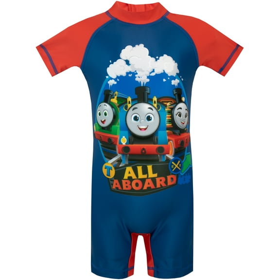Thomas & Friends Boys All Aboard Swimsuit Red Sizes 18M-8