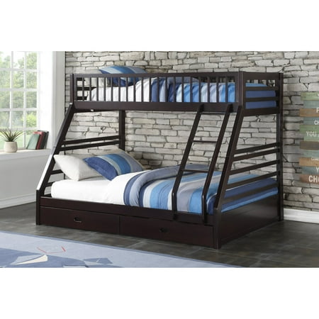 Acme Furniture Jason Espresso Twin Queen Bunk Bed Acme Furniture Jason Espresso Twin Queen Bunk Bed