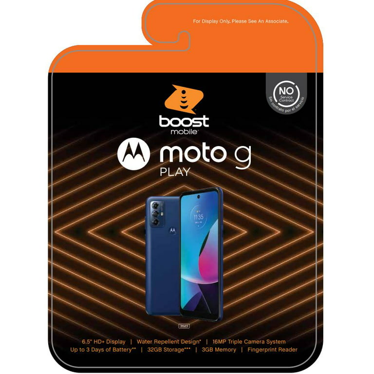 Boost Mobile Prepaid Motorola Moto G Play 2023 (32gb) Smartphone - Navy  Blue : Target