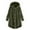 Army Green womens coat, variant on Womens Winter Fleece Coat Womens Plush Coat Plus Size Casual Solid Button up Hooded Sweatshirt Outwear Irregular Hem Fuzzy Fluffy Overcoat with Pocket 2025 Fleece Coat