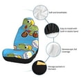 thumbnail image 6 of Yiaed Dinosaur Riding a Motorcycle Print Car Seat Covers,Universal Auto Seats Protector Fits for Car,SUV Sedan,Truck,Automotive Seat Covers & Accessories-2 PCS, 6 of 9