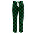 thumbnail image 6 of Zimjoy Mens Plaid Pajama Pant Elastic Waist Cozy Flannel Pajama Pants Lightweight Drawstring Soft Pj Pants Casual Warm Sleepwear Sleep Pant with Pockets, Dark Green L, 6 of 7