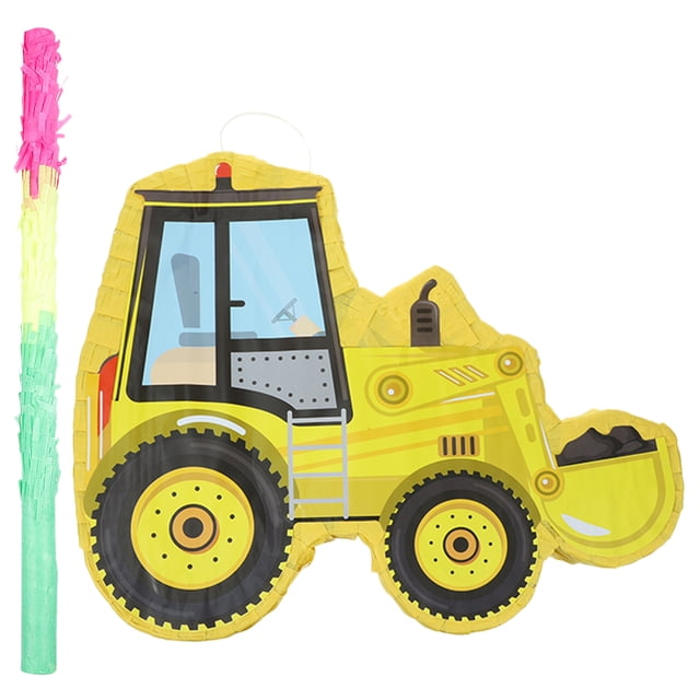 1 Ensemble de Piñata d'Excavatrice Piñata de Construction Piñata de Camion de Construction Fournitures de Fête