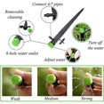 thumbnail image 2 of 50 microaspersores de riego por goteo, T-Audace emisores de riego de flujo de agua de 360 ​​​​grados y 8 orificios para tubo de 1/4 (4-7 mm), para sistema de riego por goteo de jardín, 2 of 5