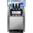 thumbnail image 1 of INTBUYING Ice Cream Machine Commercial Soft ServeIce Cream Maker LCD Display Ice Cream Maker 3 Flavors 110V 1200W, 1 of 9