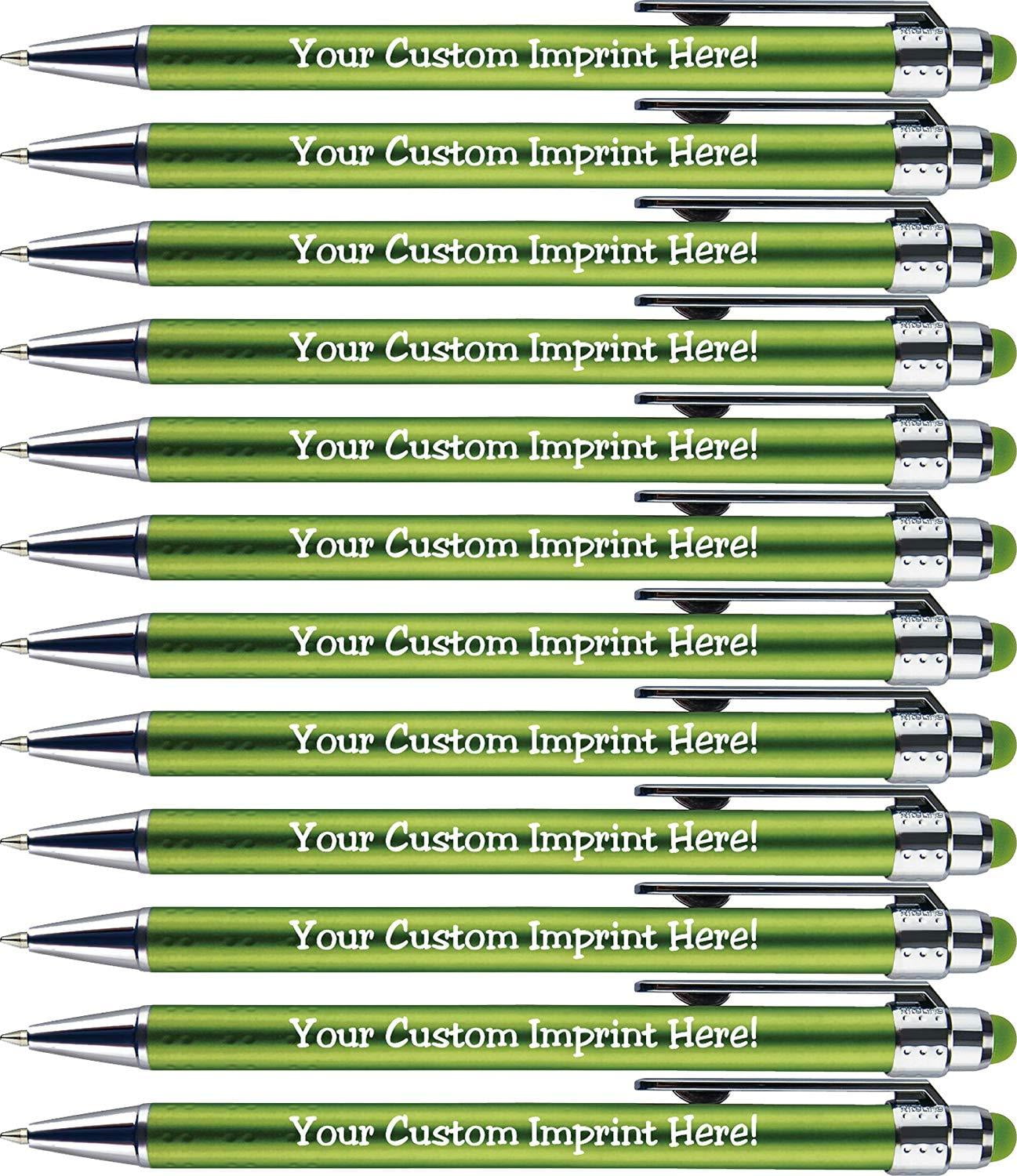 Personalized Pens with Stylus Tip Bright Lights Click action Custom