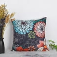 thumbnail image 4 of Boho Floral Throw Pillow Covers Set of 2 Colorful Bohemian Flower Decorative Cushions Pillowcase for Bedroom Sofa Home Decor, 16x16 Inch, Short Plush (Boho Floral 6), 4 of 6