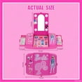 thumbnail image 6 of Barbie Beauty Vanity Set with Light-Up Mirror, Includes Lip Gloss, Eye Shadow, Brushes, Nail Polish, Accessories, and More! Ages 3+ Perfect for Parties, Sleepovers, and Makeovers, by Townley Girl, 6 of 10