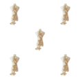 thumbnail image 1 of Guardoinrt Costumes With Unique Lace Applique Patch Beautiful Florals Applique Patch Gold 5Set, 1 of 6