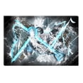 thumbnail image 1 of Startonight Canvas Wall Art Black and White Abstract Bonus Turquoise Color, Dual View Surprise Artwork Modern Framed Ready to Hang Wall Art 100% Original Art Painting 23.62 X 35.43 inch, 1 of 9