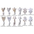 thumbnail image 6 of dianhelloya Nail Art Supplies 3Pcs Nail Pentagram Decors Shiny 3D Effect Gloss DIY Mini Butterfly Faux Pearl Pendant Five-Petal Flower Nail Charms for Nail Salon (J), 6 of 8