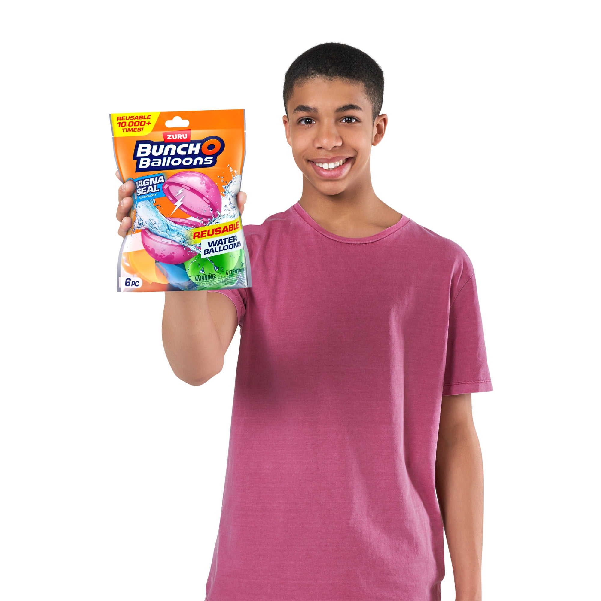 Bunch O Balloons Reusable Water Balloons 6 Pack Rubber  (图4)