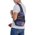 thumbnail image 7 of Lsque Mystery House Halloween Night Pattern Cross Chest Bag Diagonally – Premium Durable Front Chest Sling with Adjustable Padded Strap, High-Capacity Storage, 7 of 7