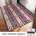 thumbnail image 3 of Teal Triangular and Diamond Shaped Geometric Boho Door Rugs,Washable Non Slip Door Mats Indoor,Decorative Door Mats,Entry Mat Indoor for Entrance,Bedroom,Kitchen,Bathroom,20"x32", 3 of 6