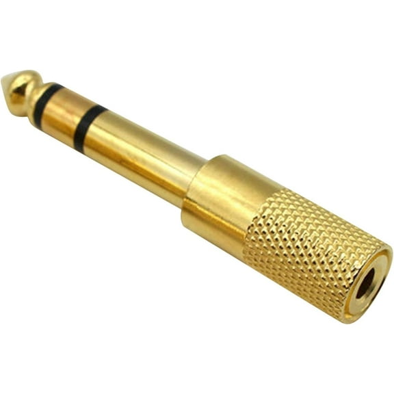 1/4 to 3.5mm Adapter,Headphone Jack Adapter - Headphone Adapter Converter, 6.35mm(1/4 inch) Male to 3.5mm(1/8 inch) Female Headphone Jack Plug, Gold Plated Qaheart
