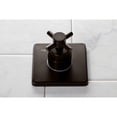 thumbnail image 4 of Kingston Brass KS3045DX Concord Single-Handle Three-Way Diverter Valve with Square Trim Kit in Oil Rubbed Bronze, 4 of 9