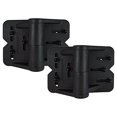 thumbnail image 2 of Weatherables | WBGA-HINGEHD-NW | Heavy Duty Nylon Polymer Multi-Adjustable Self-Closing Hinges 2 Pack | Black | Gate Hardware, 2 of 10