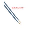 thumbnail image 2 of INSPIRE CHIC Cotton Blend Denim Flat Shoelace, 0.31'' Width Shoe Laces for Sneakers, 2 of 7