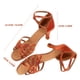 thumbnail image 2 of 1 par de zapatos de tacón alto con tiras anudadas para baile latino para mujer - Talla 41 (dorado), 2 of 8