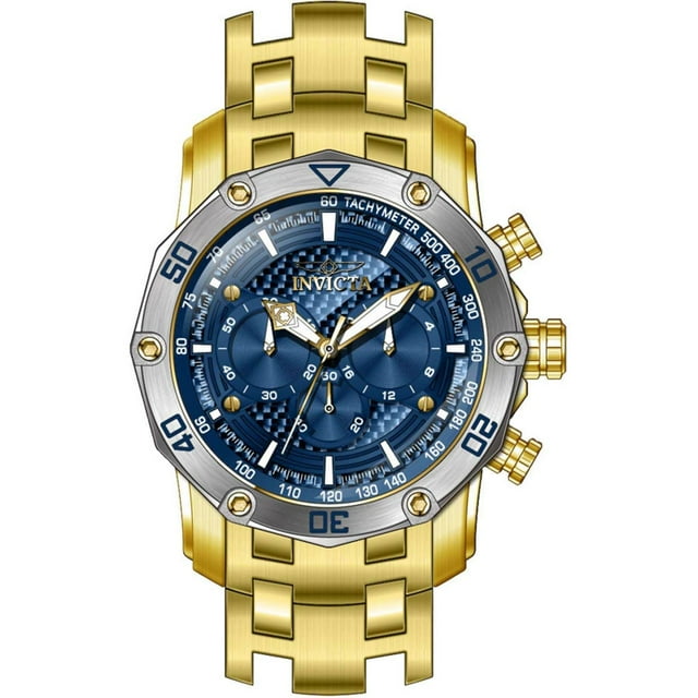 Reloj Invicta Pro Diver 38444 Azul Cronógrafo con Brazalete YG para Hombre