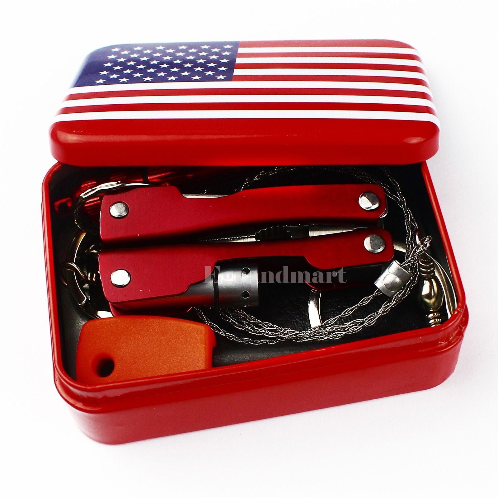Cheerwing Self Help Outdoor Sport Camping Hiking Survival Emergency Gear Tools Box Kit Set by cheerwing