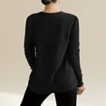 thumbnail image 4 of Enjoytime Business Casual Tops for Women Solid Color V-Neck Long Sleeve Blouses Fall Winter Fashion Work Shirts Black XXL, 4 of 4