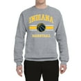 thumbnail image 2 of Wild Bobby City of Indiana IND Basketball Fantasy Fan Sports Unisex Crewneck Sweatshirt, Heather Grey, Small, 2 of 5