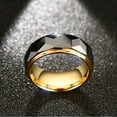 thumbnail image 4 of Qarigey Anillo de acero para hombre y mujer, anillos personalizados, joyería, accesorio decorativo portátil para compromiso, fiesta, fiesta, Ropa, zapatos y accesorios Miscelánea Talla 6 de EE. UU., 4 of 6