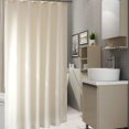 thumbnail image 4 of Cortina de baño duradera, impermeable, a prueba de moho, a prueba de luz, con ganchos (2 #), 4 of 8