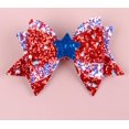 thumbnail image 1 of 1 par de pasadores con lazos patrióticos: pinzas para el cabello del Día de la Independencia para mujeres y niñas, accesorios para el cabello con estrellas y lazos, decoraciones navideñas del 4 de j, 1 of 4
