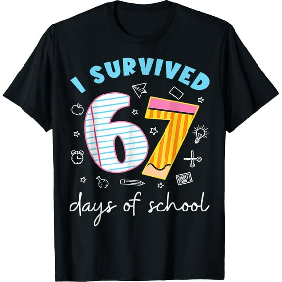 67 Six Seven Meme Women’s T-Shirt, Funny Cute Graphic Tee for Christmas or School