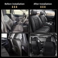 thumbnail image 6 of DIKSOAKR Car Seat Covers Front Seats for Ford Bronco Sport 2021-2025 Non-Slip Leather Car Seat Protector Compatible Airbag Black,Front Set( 2 Seats), 6 of 8