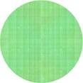 thumbnail image 1 of Ahgly Tapis Rond Lavable en Machine Intérieur Vert Jade Transitionnel, 4 Pieds Rond, 1 of 7