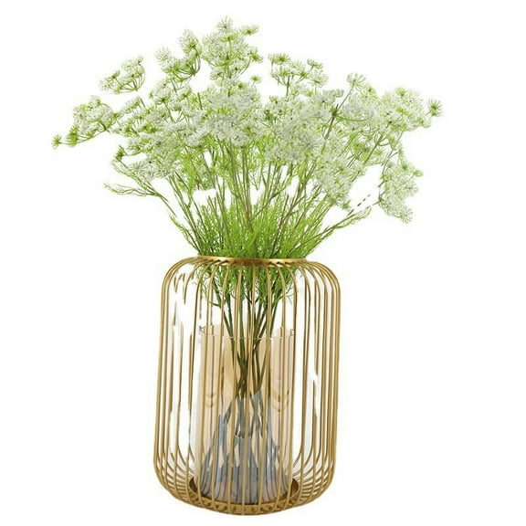 Nvzi Crafted Vinyl Artificial Yarrow Wildflower Shrubs, Used for Indoor or Outdoor Decoration (31.9in, White)