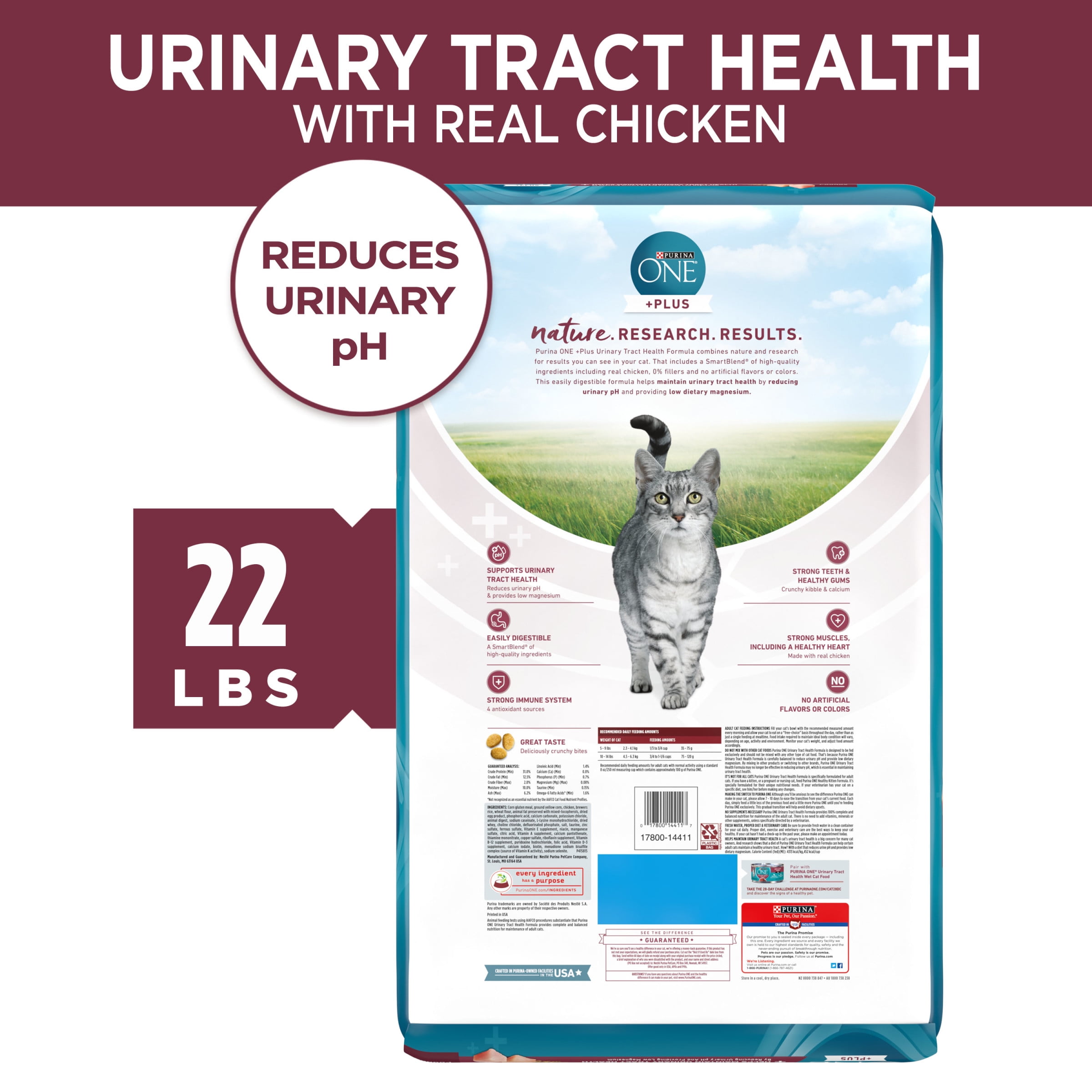 purina one urinary tract cat food ingredients