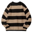 thumbnail image 5 of Admvng Men's Stripe Sweater Crew Neck Long Sleeve Pullover, 5 of 5