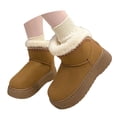 thumbnail image 2 of Leozcaa Women's Ankle Boots Platform Suede Furry Lined Winter Boot Anti-Slip Outdoor Snow Booties, 2 of 8