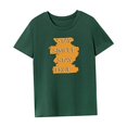 thumbnail image 4 of Camiseta para mujer con cuello redondo, disfraz de manga corta, camiseta básica para deportes de trabajo L, 4 of 7