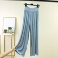 thumbnail image 4 of IMENGL Casual Cropped Pants for Women Soft Yoga Sweat Comfy High Waisted Pajama with Pockets Trousers Loose Women's Wide Leg Pant,M-XXXXXXL, 4 of 5