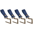 thumbnail image 1 of 4 ganchos de PU para exteriores, trípode portátil para acampar, almacenamiento de ropa, ganchos para colgar para campamento Azul Cola gancho para colgar correa, 1 of 8