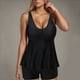 thumbnail image 1 of Trajes de baño tankini para mujer Trajes de baño de dos piezas con espalda de tiras y estampado conservador para mujer Traje de baño de dos piezas para mujer, 1 of 5