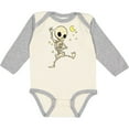 thumbnail image 3 of Inktastic Cute Dancing Skeleton Boys or Girls Long Sleeve Baby Bodysuit, 3 of 5