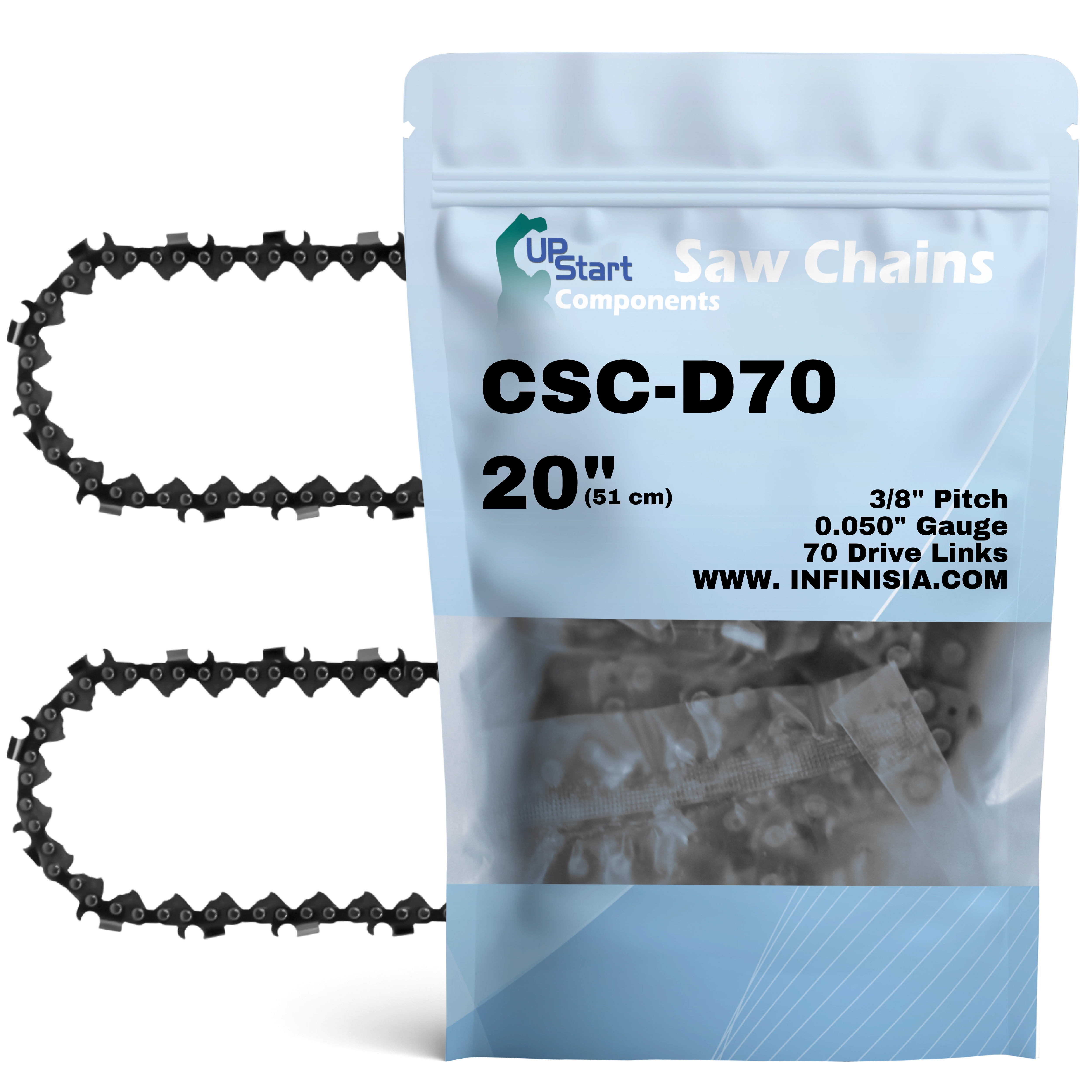 6-Pack 14-inch Chainsaw Chain Replacement for ECHO CS-301 Chainsaws