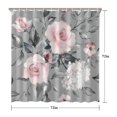 thumbnail image 5 of Waterproof Beautiful Colorful Floral Shower Curtain 72x72 Inch Boho Style Polyester Unique Shower Curtain for Bathroom Hotel Home Decor with 12 Plastic Hooks, 5 of 5